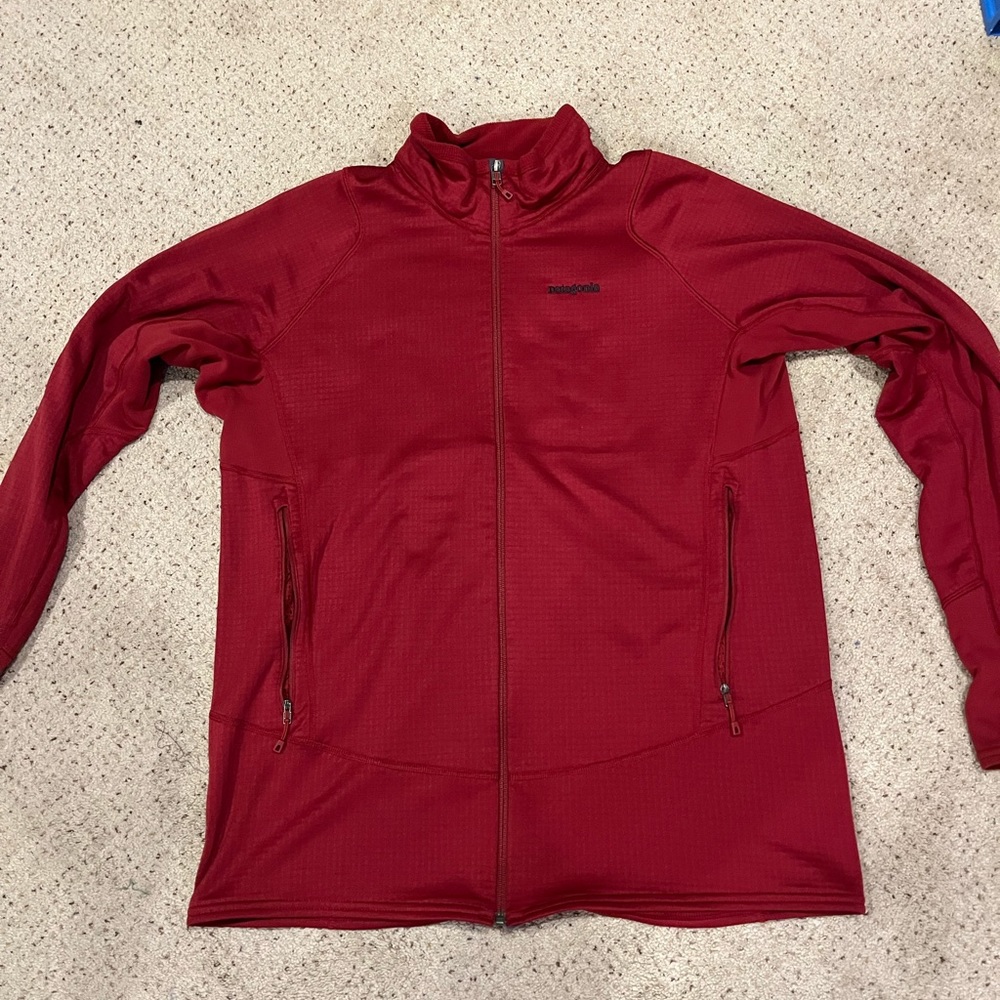 Patagonia R1 full zip grid fleece jacket XL